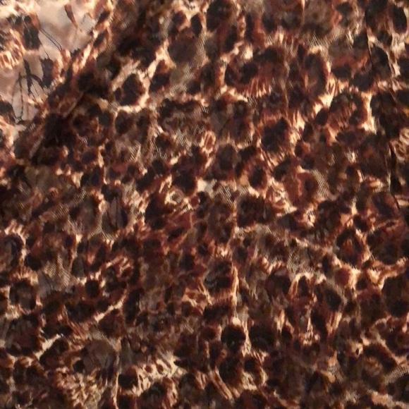 Long sheer leopard cardigan. Brown and Black leopard print - Picture 2 of 6